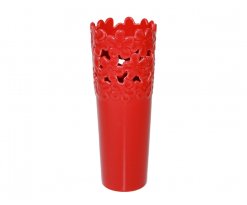 Keramická váza Tetartos S červená 30cm