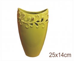 Keramická váza Šir. Santorini zelená