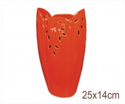 Keramická váza Šir Oia orange