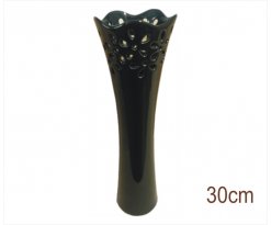 Keramická váza V Alium černá