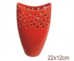 Keramická váza Šir M Alium červená