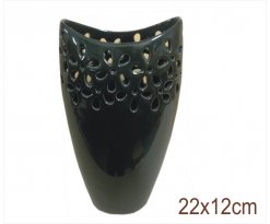 Keramická váza Šir M Alium černá